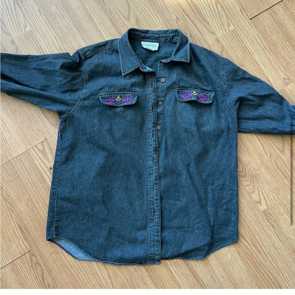 Vintage Pendleton embroidered button up - image 3